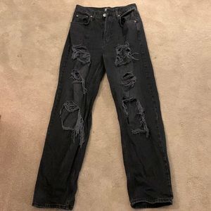 Urban Outfitters BDG Baggy Ripped Dark Jeans